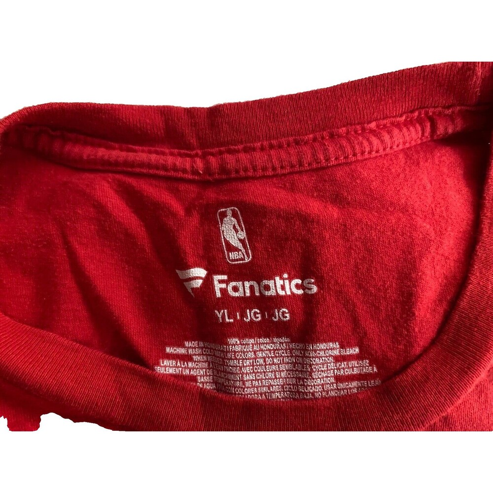 Atlanta Hawks Fanatics Red Logo T-Shirt Size Youth Large - NWOT - Picture 3 of 3